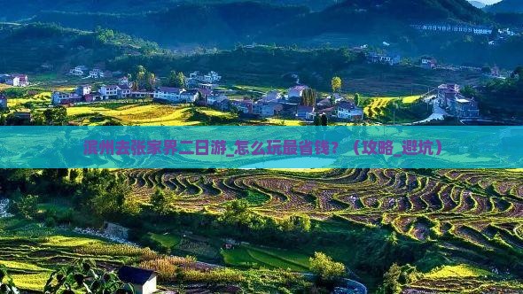 滨州去张家界二日游