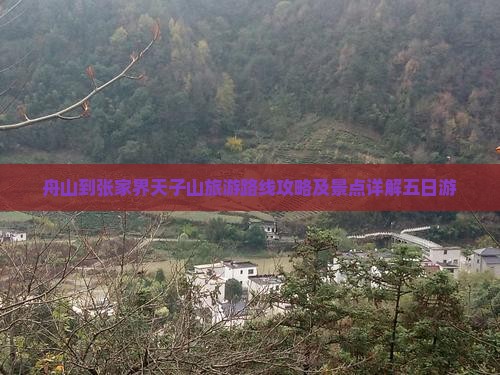 舟山到张家界天子山五日游