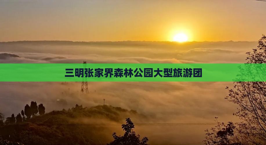 三明去张家界森林公园大型旅游团