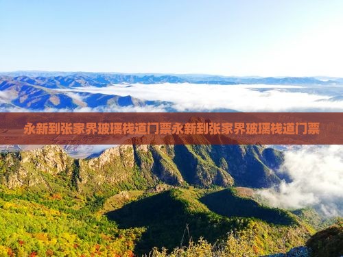 永新到张家界玻璃栈道门票