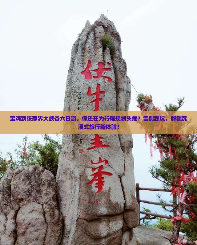 宝鸡到张家界大峡谷六日游
