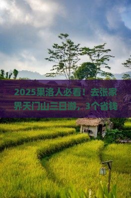 果洛到张家界天门山三日游