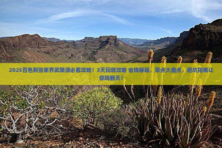 百色到张家界武陵源哪里玩