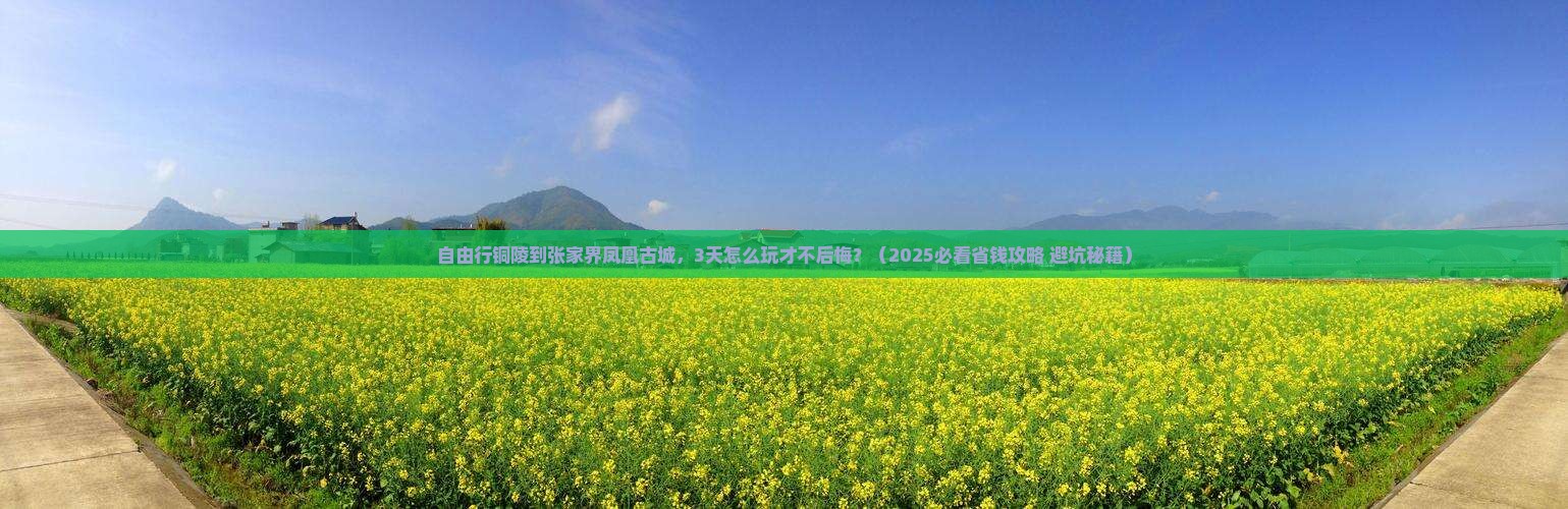铜陵到张家界凤凰古城自由团 铜陵到张家界凤凰古城自由团