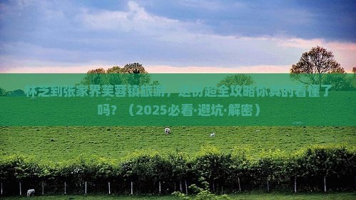 林芝到张家界芙蓉镇旅游
