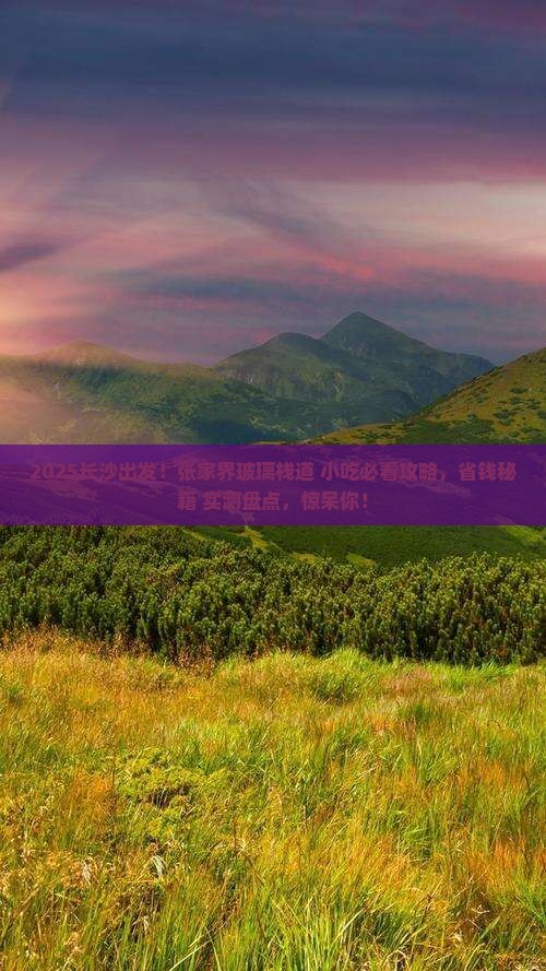长沙去张家界玻璃栈道旅游小吃
