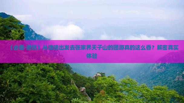清徐到张家界天子山团体旅游