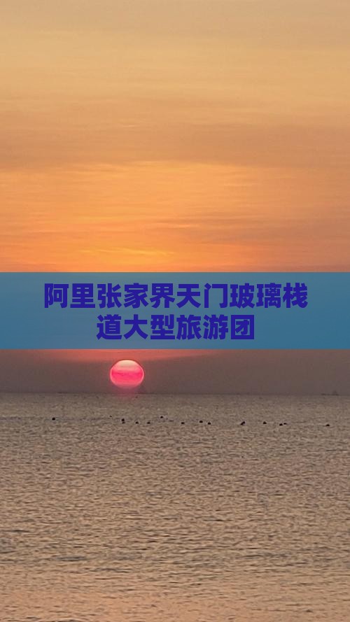 阿里去张家界玻璃栈道大型旅游团