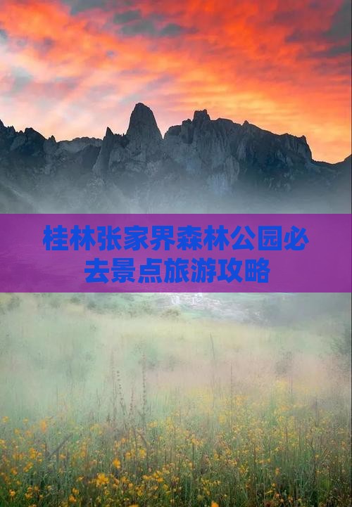 桂林到张家界森林公园必去地
