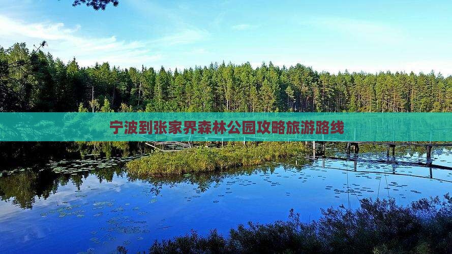 宁波到张家界森林公园个人游