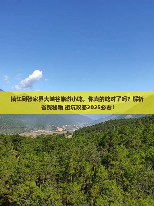 镇江到张家界大峡谷旅游小吃