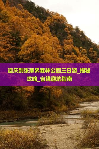 迪庆到张家界森林公园三日游