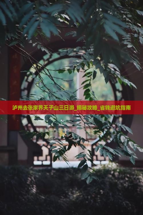 泸州去张家界天子山三日游