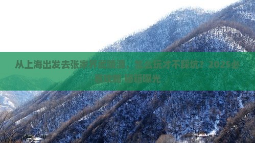 上海去张家界武陵源哪里玩