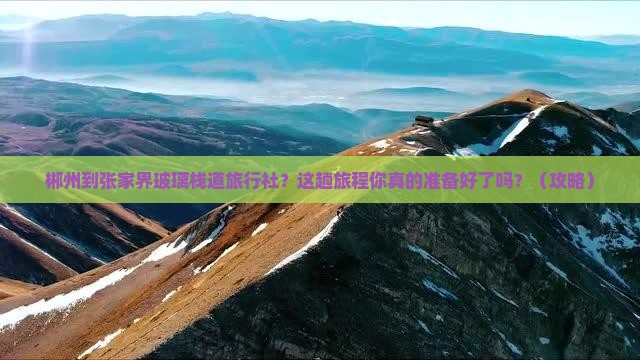 郴州到张家界玻璃栈道旅行社