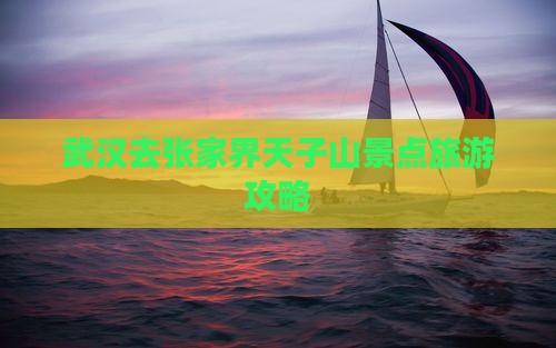 武汉去张家界天子山景点