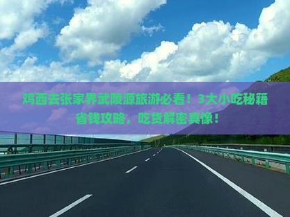 鸡西到张家界武陵源旅游小吃