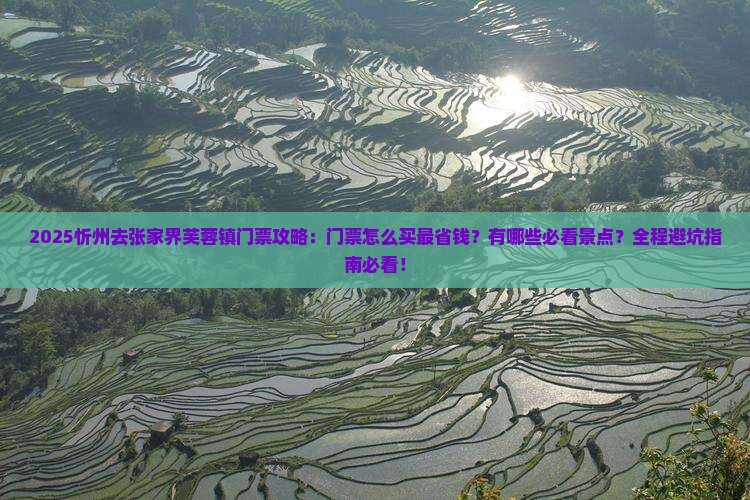 忻州去张家界芙蓉镇门票