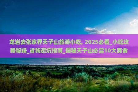 龙岩去张家界天子山旅游小吃