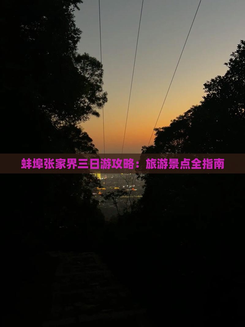 蚌埠到张家界三日游