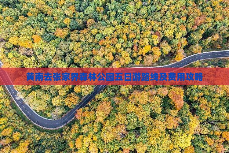 黄南去张家界森林公园五日游