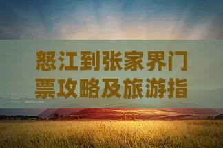 怒江到张家界门票