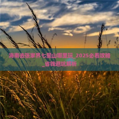 海南去张家界七星山哪里玩