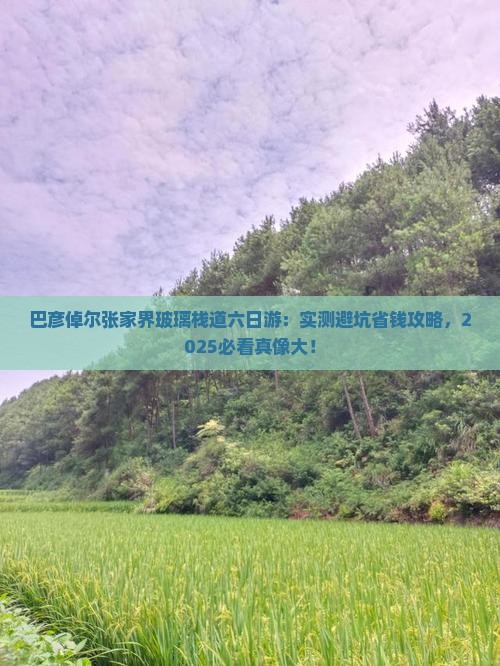 巴彦倬尔去张家界玻璃栈道六日游