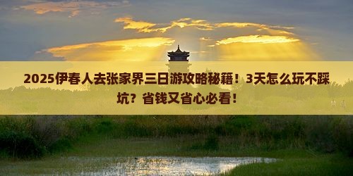 伊春去张家界三日游