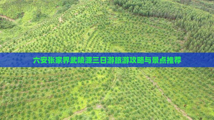 六安去张家界武陵源三日游
