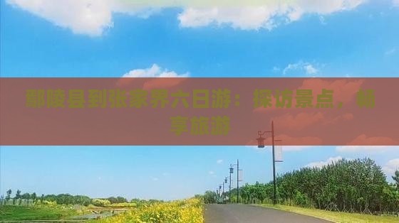 鄢陵县到张家界六日游