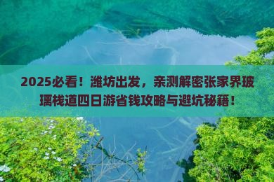 潍坊到张家界玻璃栈道四日游