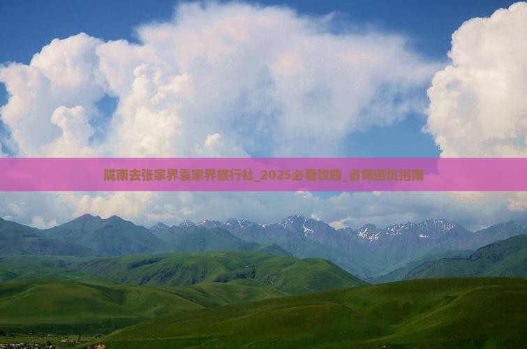 陇南去张家界袁家界旅行社