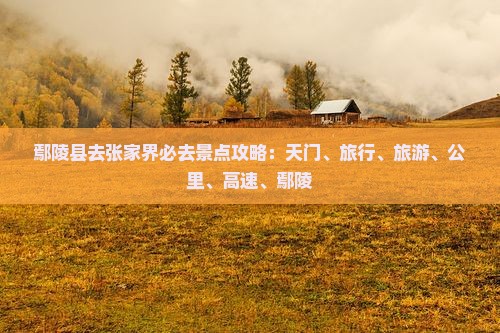 鄢陵县去张家界必去地