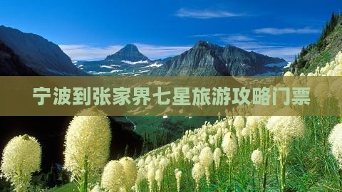 宁波到张家界七星山门票