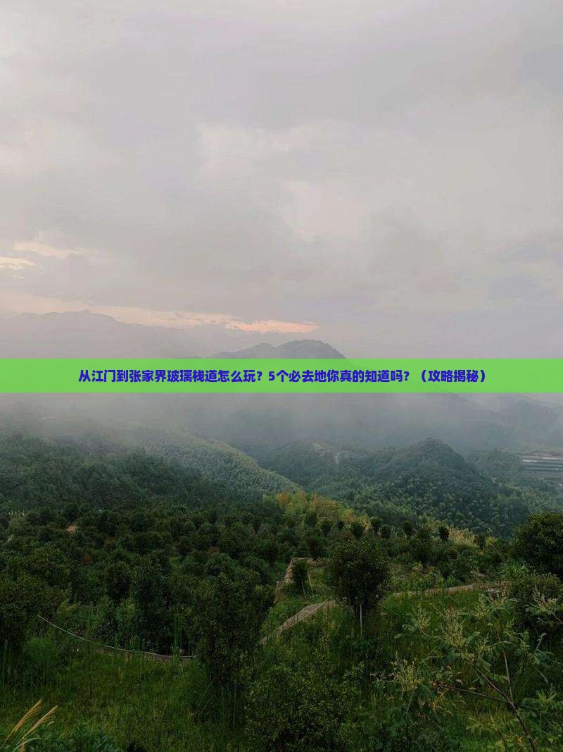 江门到张家界玻璃栈道必去地
