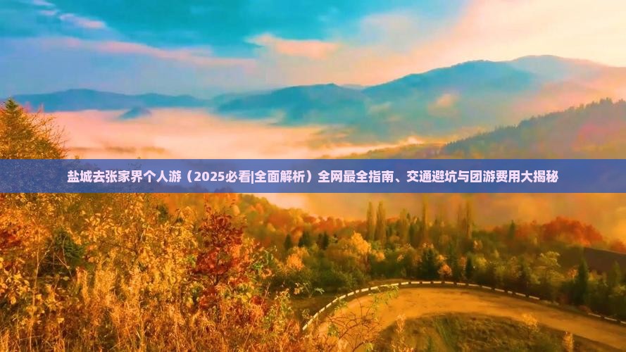 盐城去张家界个人游
