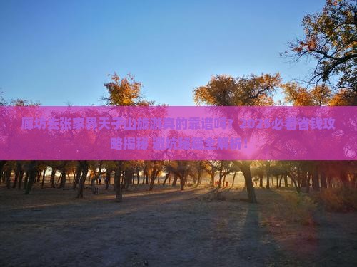 廊坊去张家界天子山旅游