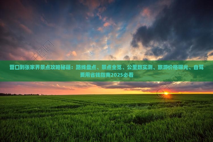 营口到张家界景点
