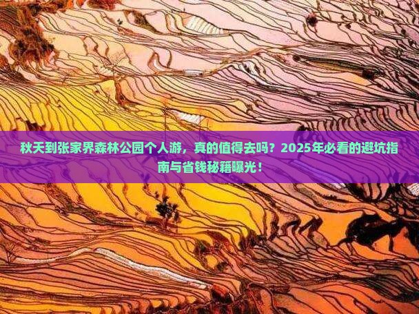 秋天到张家界森林公园个人游