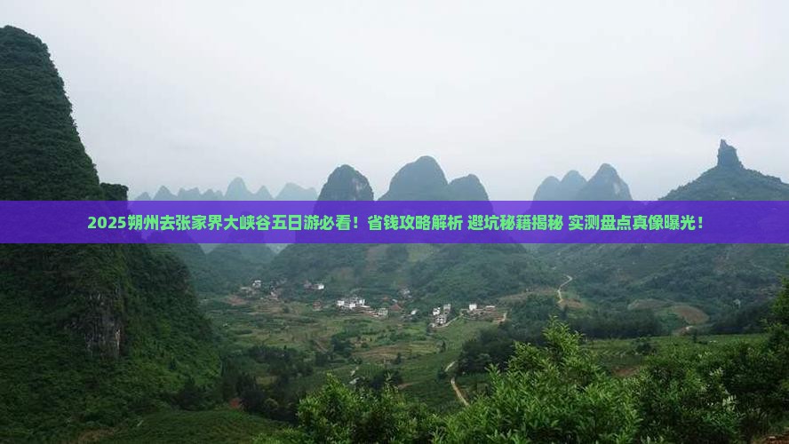 朔州去张家界大峡谷五日游