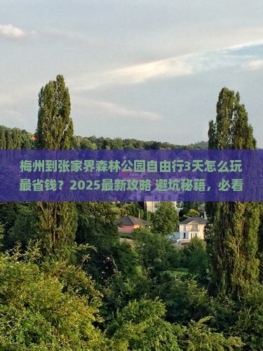 梅州到张家界森林公园自由行
