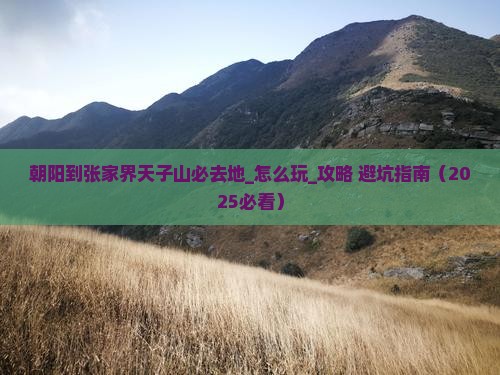 朝阳到张家界天子山必去地