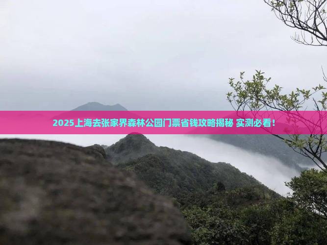 上海去张家界森林公园门票