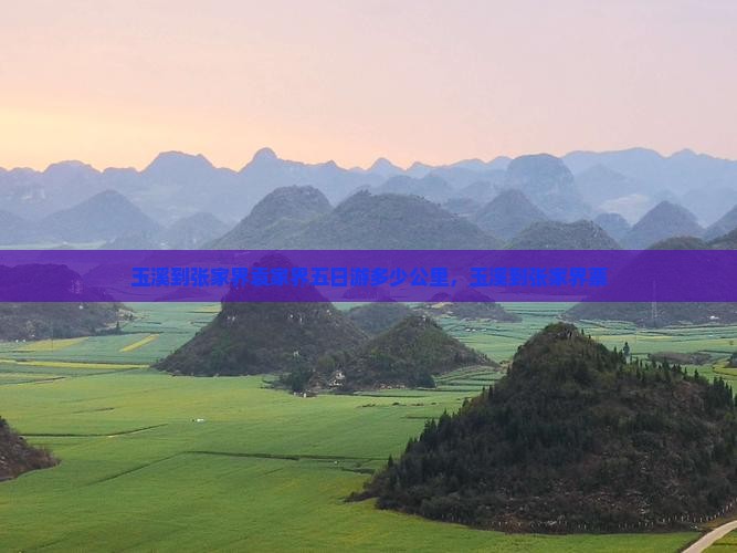 玉溪到张家界袁家界五日游