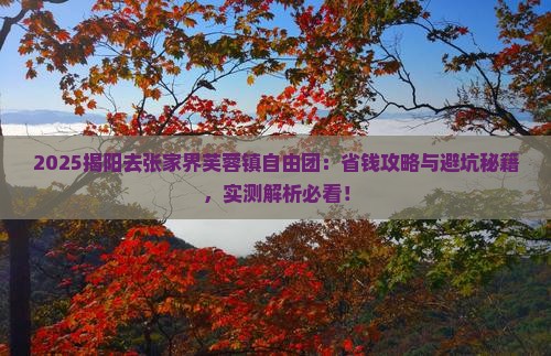 揭阳去张家界芙蓉镇自由团