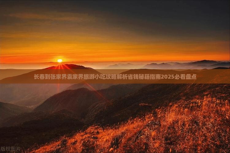 长春到张家界袁家界旅游小吃