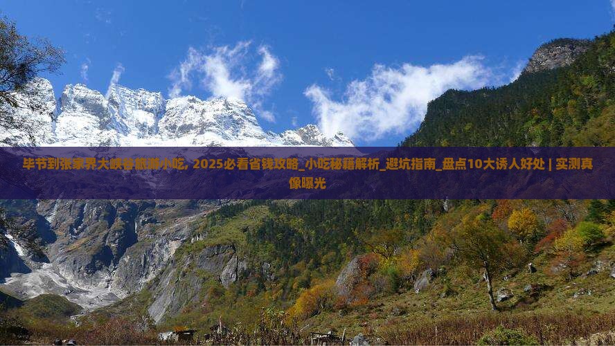 毕节到张家界大峡谷旅游小吃