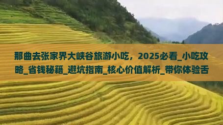 那曲去张家界大峡谷旅游小吃