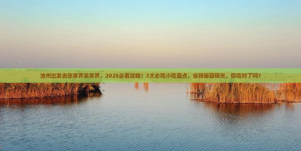 池州到张家界袁家界旅游小吃